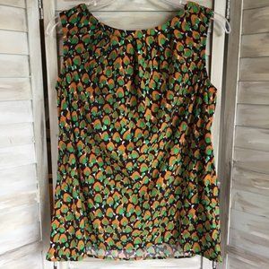 BODEN US Sz 10 sleeveless print tank blouse